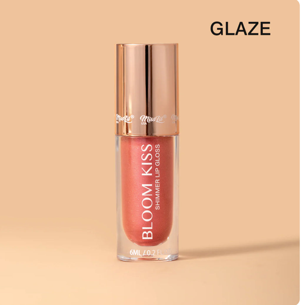 BLOOM KISS SHIMMER LIP GLOSS- LUSTER