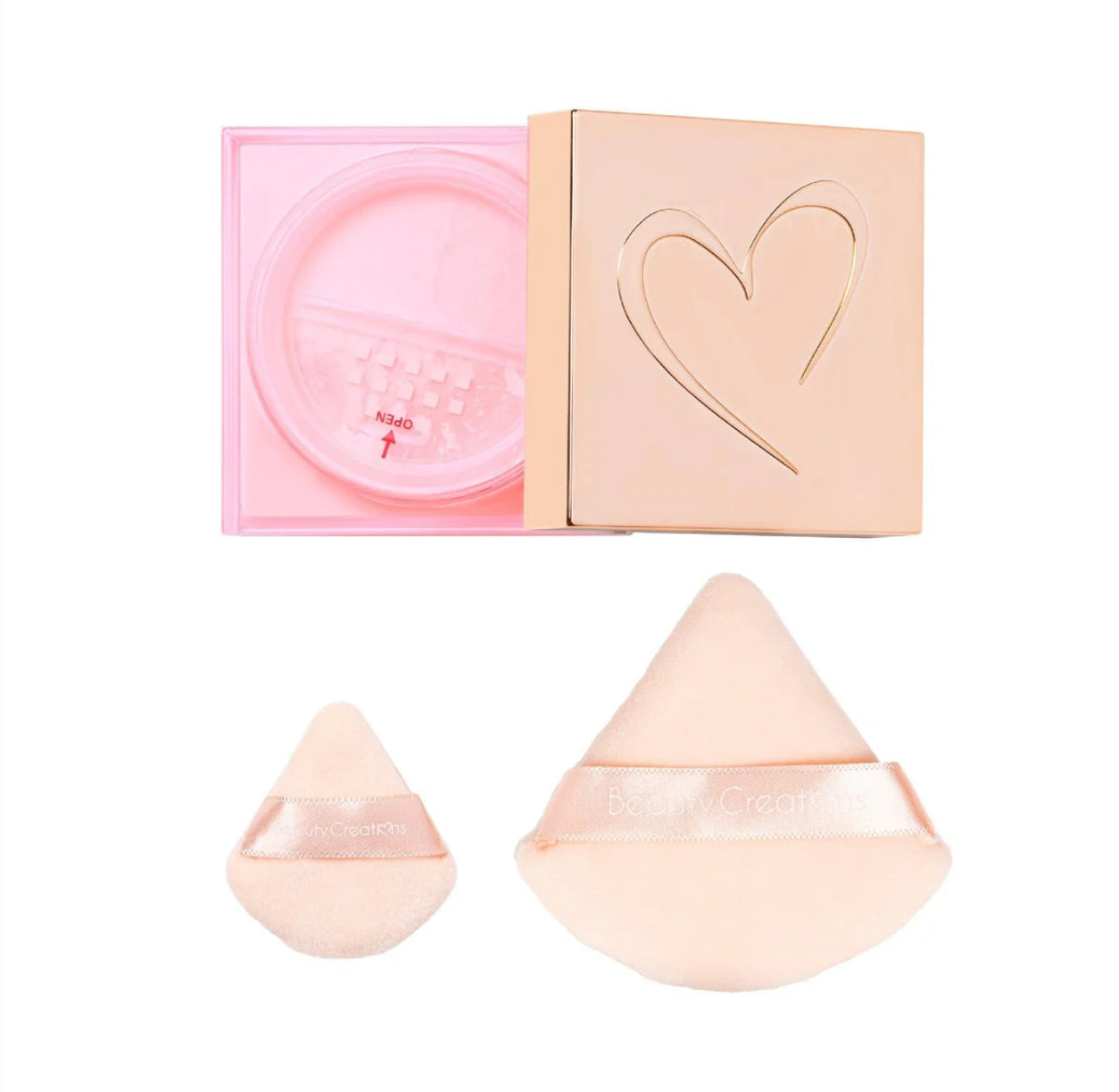 BC-PINK CLOUD SETTING POWDER + PUFF SET TALC FREE