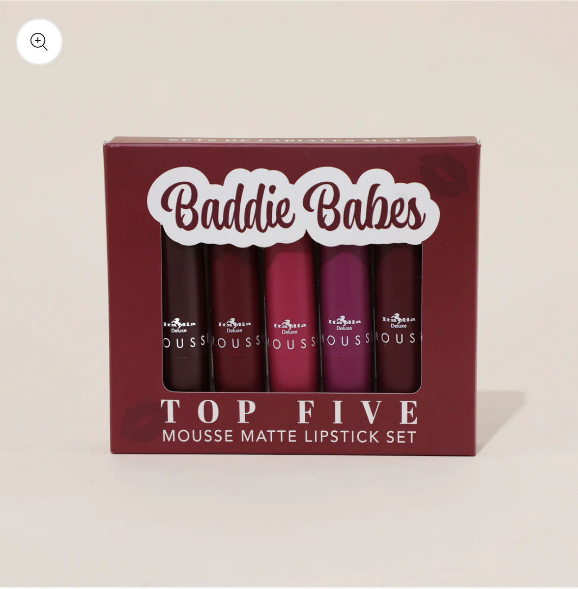 Italia Deluxe Mousse Matte Lipstick - Top Five Set