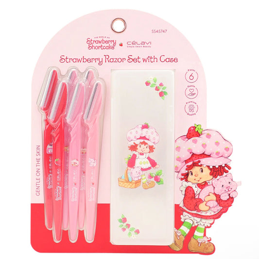CELAVI STRAWBERRY SHORTCAKE 6PC RAZOR SET