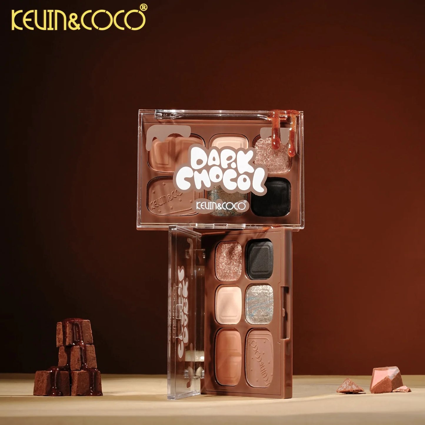 Kevin&Coco Dark Chocol Palette & Lip Gloss